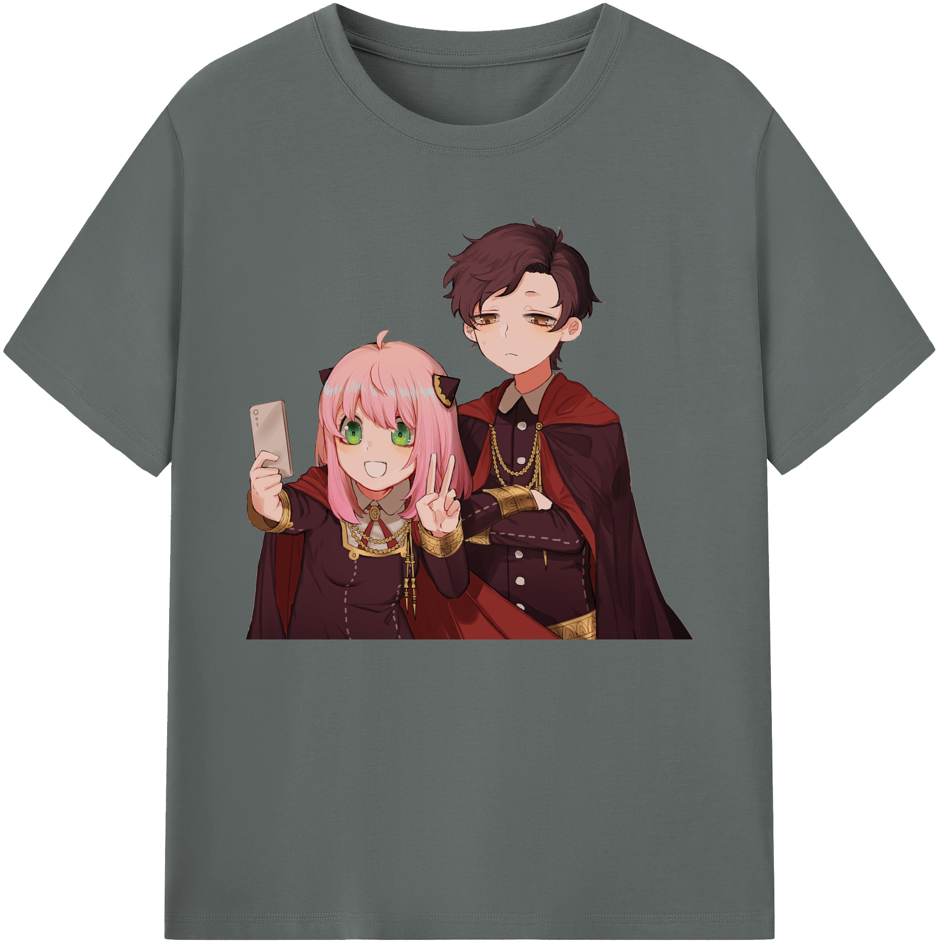 （画像用） SPY×FAMILY间谍家家酒 綿100％ メンズ半袖Tシャツ｜肌触りやわらか＆通気性